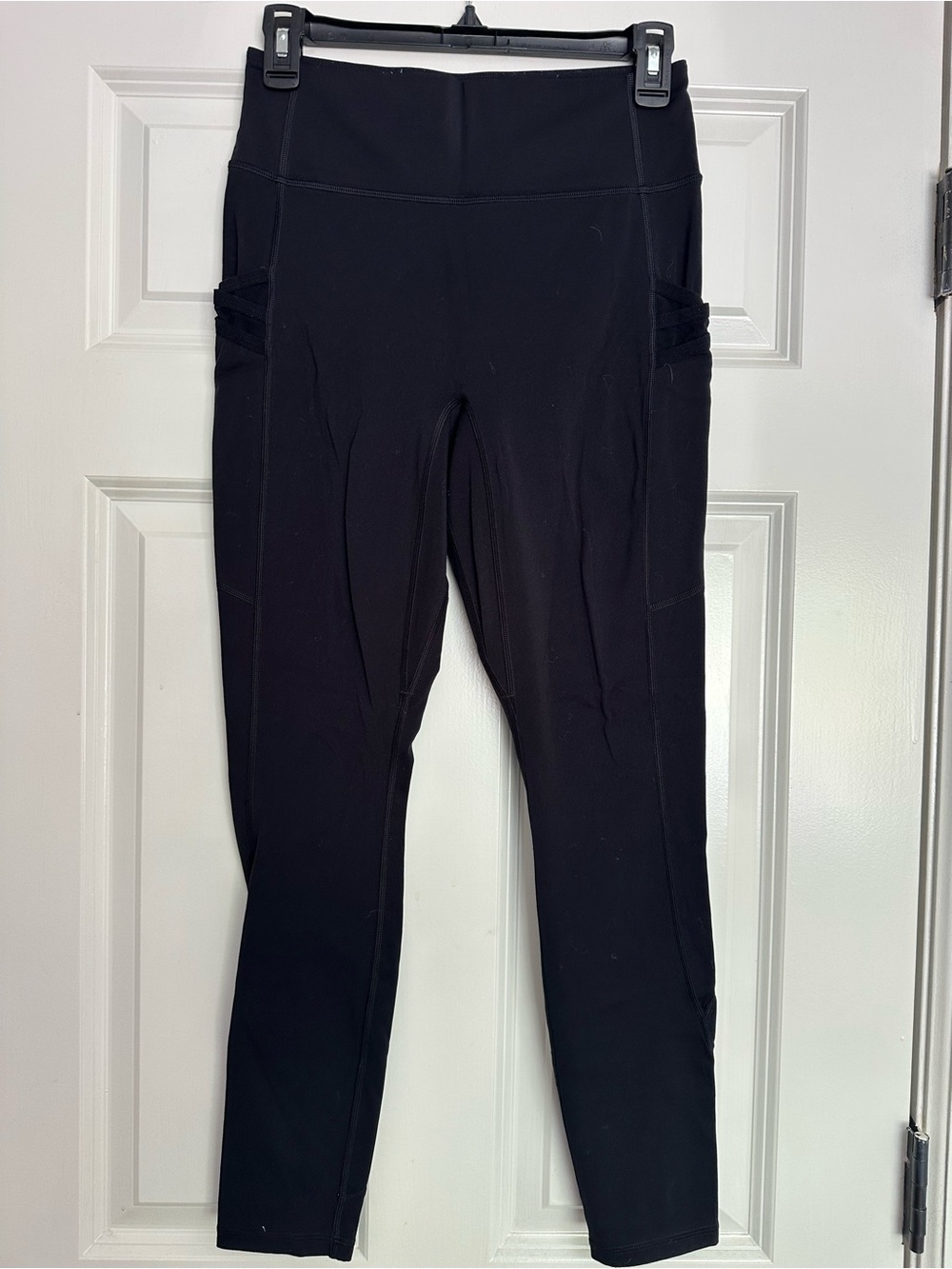 Fabletics Black High-Waist Leggings with Pocket Detail
